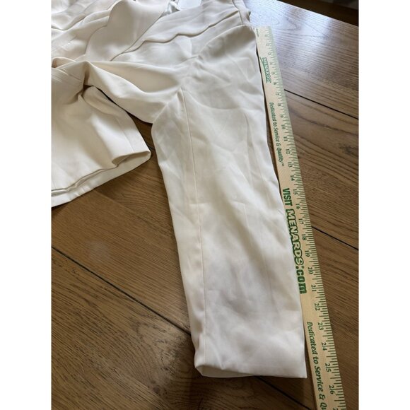 Skies Are Blue Blazer Off White Scalloped Size 2X Open Front Career Jacket NWT - Picture 8 of 16